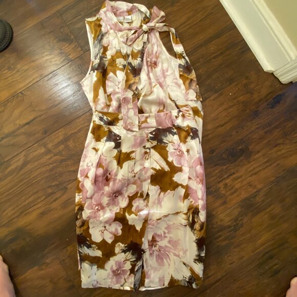 Spiegel 100% Silk Floral Blouse & Skirt Set – Size 10 Top / 6 Skirt - Picture 1 of 16